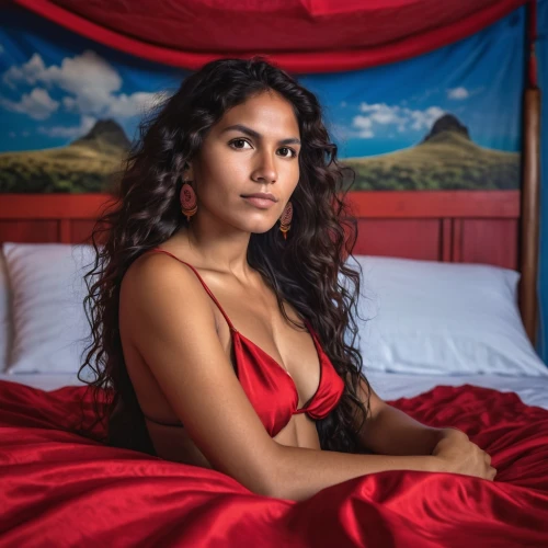 girl in bed,matangi,peruvian women,woman on bed,red tablecloth,indian woman,colombard,mauritian,on a red background,colombiana,roja,peruvian,panamanian,devaki,amita,red background,indian bride,trinidadian,indian girl,kripa