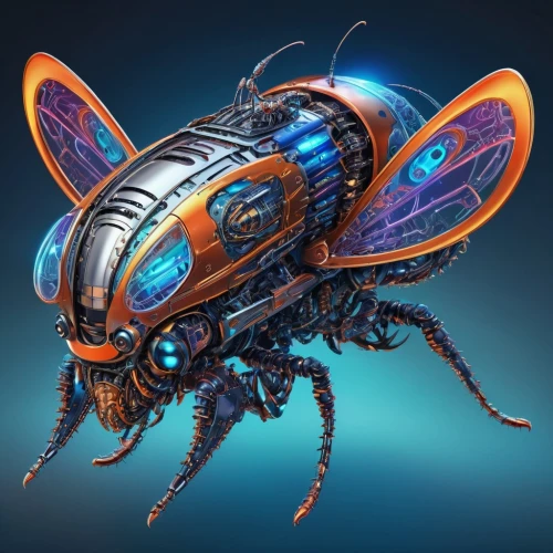 carabus,blue wooden bee,eega,blue-winged wasteland insect,scarab,drone bee,parasitoid,drosophila,dipteran,housefly,nanobots,insectoid,agapova,nanorobots,gescartera,insectivora,insecticon,cosmopterix,arthropod,earwig,Conceptual Art,Sci-Fi,Sci-Fi 03