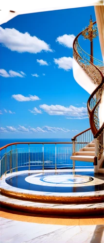 spiral staircase,winding steps,stairs to heaven,spiral stairs,water stairs,stairway to heaven,observation deck,the observation deck,skywalks,cruise ship,winding staircase,cruises,circular staircase,stairways,escaleras,skywalk,staircases,cruiseliner,stairs,staircase,Illustration,Paper based,Paper Based 13