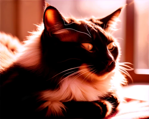 cat portrait,backlighted,maincoon,cat image,firecat,leontine,tortoiseshell,bewhiskered,cat frame,shadowcat,suara,british longhair cat,chiaroscuro,the cat,moppet,whiskered,kitz,smudge,rigel,backlit,Illustration,Realistic Fantasy,Realistic Fantasy 37