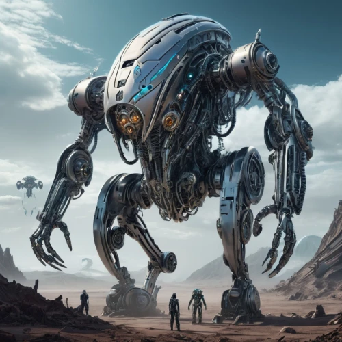 mechanoid,robotham,dreadnought,wheatley,robotlike,jablonsky,dreadnaught,sci fiction illustration,forerunner,rhodan,hawken,primordia,cybernetic,mellars,helghan,mechana,burov,mechanized,droid,sci fi,Conceptual Art,Sci-Fi,Sci-Fi 03