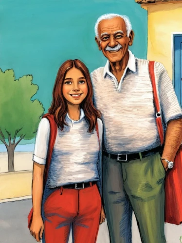 abuelo,gulen,generaciones,papaligouras,elderly couple,guayabera,paisanos,amlo,salvadorans,grandparents,weizsaecker,peruanos,viejo,paraguayans,perincek,escuelas,degrazia,mexican painter,salvadorians,nicaraguans,Illustration,American Style,American Style 13