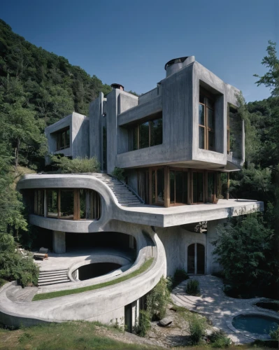 modern architecture,dunes house,futuristic architecture,cubic house,cantilevered,cantilevers,arhitecture,kimmelman,docomomo,house in the mountains,cube house,morphosis,exposed concrete,cantilever,modern house,house in mountains,safdie,forest house,eisenman,snohetta,Conceptual Art,Sci-Fi,Sci-Fi 02