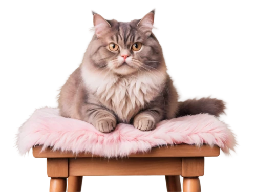 siberian cat,british longhair cat,maincoon,himalayan persian,cats angora,pink cat,cat portrait,pink chair,leontine,birman,silver tabby,sitting on a chair,seat cushion,cat image,moppet,cat vector,cartoon cat,chairwoman,pink background,furrier,Illustration,Paper based,Paper Based 17