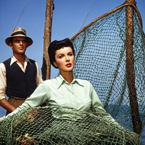 jane russell-female,maureen o'hara - female,jane russell,jean simmons-hollywood,hayworth,netting,fishing net,katherine hepburn,gene tierney,sturges,hedy,fishing nets,merilyn monroe,south pacific,ilsa,hepburn,joan collins-hollywood,minnelli,franciosa,desilu,Illustration,Retro,Retro 04