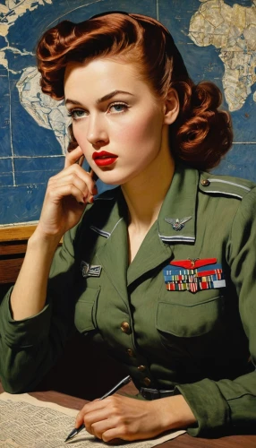 servicewoman,secretarial,usaaf,switchboard operator,telephone operator,attendant,usaf,aviatrix,secretariats,servicewomen,dispatcher,aeronautica,retro 1950's clip art,twa,retro pin up girl,1940 women,maureen o'hara - female,retro woman,earhart,serviceman,Art,Artistic Painting,Artistic Painting 03