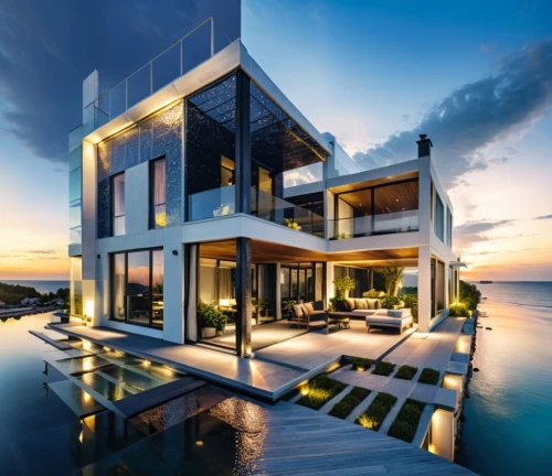modern house,house by the water,luxury property,modern architecture,dreamhouse,luxury home,dunes house,cubic house,cube house,holiday villa,cube stilt houses,beautiful home,penthouses,oceanfront,luxury real estate,waterview,contemporary,florida home,mayakoba,beachhouse,Photography,General,Realistic