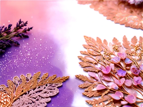 glitter leaves,glitter leaf,purple and gold foil,chrysanthemum background,dried flowers,pink and gold foil paper,doilies,gold foil art,blossom gold foil,gold foil snowflake,gold leaf,gold foil christmas,christmas gold foil,embroidered leaves,gold foil shapes,gold-pink earthy colors,chrysanthemum stars,gold paint strokes,floral digital background,scrapbook flowers,Illustration,Realistic Fantasy,Realistic Fantasy 39