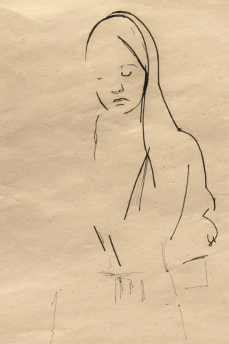 woman sitting,underdrawing,praying woman,rohmer,girl sitting,woman praying,rotoscoped,frame drawing,bocek,gaudier,girl drawing,animatic,maillol,girl with cloth,girl studying,drawing course,drawing mannequin,draftsmanship,woman at cafe,disegno,Illustration,Paper based,Paper Based 07