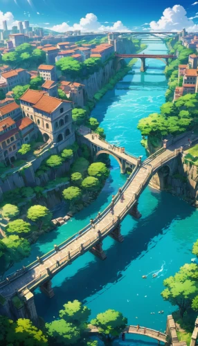 machico,dragon bridge,butka,adventure bridge,stone bridge,scenic bridge,meteora,bridge,ghibli,kanto,prefecture,yazaki,wooden bridge,favaro,city moat,riveria,kotoinazuma,wakanohana,stari,hangman's bridge,Illustration,Japanese style,Japanese Style 03