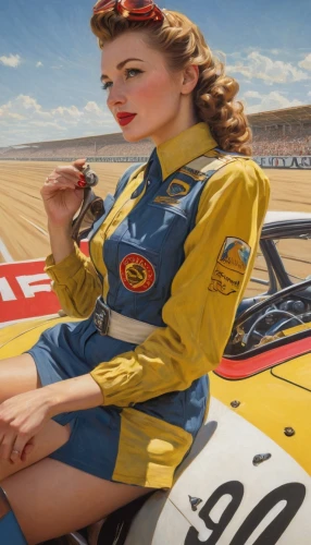 retro pin up girl,retro pin up girls,pin up girl,pin-up girl,pin-up girls,pin up girls,retro women,pin ups,retro woman,retro girl,girl and car,motorboat sports,automobile racer,pin-up model,race car driver,nascar,auto racing,pirelli,motor sports,racing pit stop,Art,Artistic Painting,Artistic Painting 03