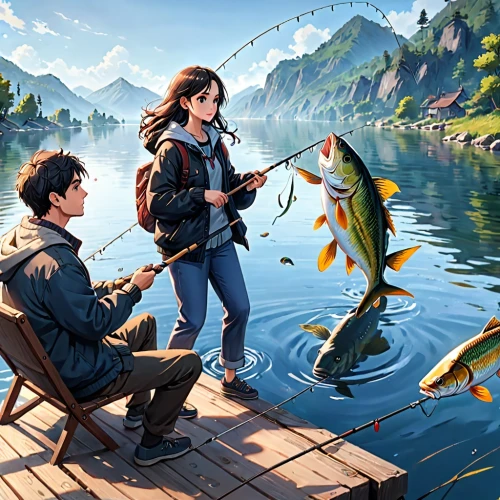 fishing classes,anglers,fishing,people fishing,fishing camping,angling,types of fishing,fishery,flyfishers,fishing rod,pesca,go fishing,game illustration,rapala,fishing equipment,flyfishing,whitefish,fisheries,fishermens,bassmasters,Anime,Anime,General