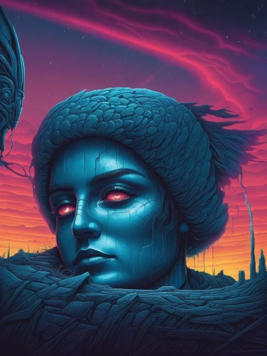 afrofuturism,inanna,fremen,asari,viewing dune,kemet,satari,the sphinx,barsoom,sci fiction illustration,dune,uncredited,mindwarp,arrakis,nefertiti,wadjet,valerian,sirian,cyberpunk,skywatchers,Illustration,Realistic Fantasy,Realistic Fantasy 25