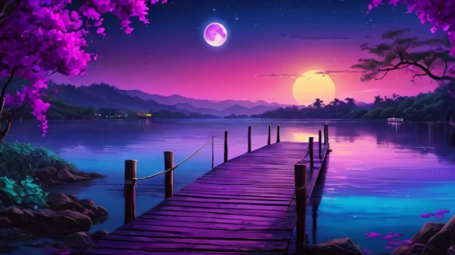 purple landscape,purple wallpaper,purple moon,fantasy landscape,fantasy picture,sailing blue purple,landscape background,cartoon video game background,beautiful wallpaper,full hd wallpaper,purple,evening lake,3d background,purple and pink,purple background,hanging moon,futuristic landscape,purple blue,purpleabstract,nature background,Photography,General,Natural