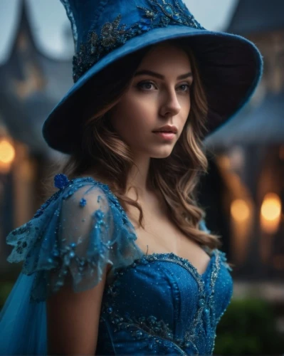 cinderella,belle,bewitching,magicienne,fairy tale character,margairaz,enchanting,blue enchantress,fairy tale,principessa,elizaveta,blue dress,bewitch,magical,yelizaveta,witch hat,anastasia,witching,halloween witch,enchanted