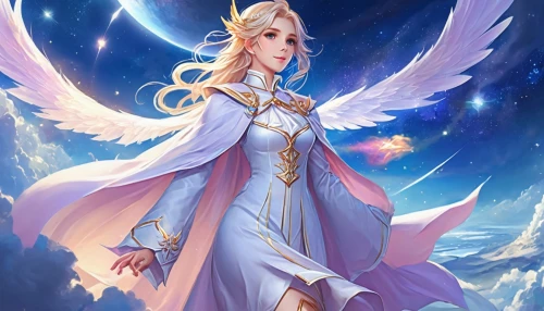 jaina,allura,seraphim,archangels,amalthea,zodiac sign libra,archangel,uriel,belldandy,elenore,celestine,celeborn,saturnyne,aurora,zadkiel,angel,eira,sigyn,galadriel,aliran,Illustration,Realistic Fantasy,Realistic Fantasy 01