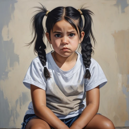 girl sitting,girl portrait,young girl,portrait of a girl,donsky,hyperrealism,worried girl,girl with cloth,girl praying,photorealist,girl drawing,helnwein,the little girl,little girl,girl in t-shirt,girl in a long,gagnon,photographing children,mystical portrait of a girl,girl in cloth,Photography,General,Realistic