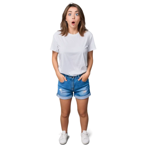 jeans background,girl in t-shirt,girl on a white background,maisie,transparent background,portrait background,girl with speech bubble,denim background,bermudas,tshirt,on a transparent background,poki,saana,hila,short,jean shorts,teen,girl in overalls,png transparent,transparent image,Photography,Fashion Photography,Fashion Photography 01