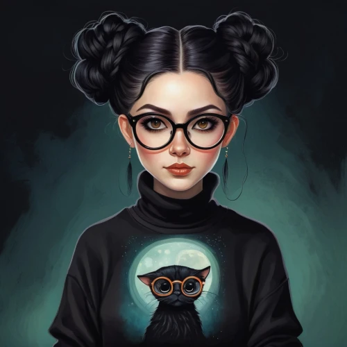 marla,cosima,librarian,atrix,spectacles,glasses penguin,rockabella,gothic portrait,spectacled,amidala,sweatshirt,fashion vector,sci fiction illustration,vayne,bespectacled,topknot,bouffant,fantasy portrait,pao,girl in t-shirt,Conceptual Art,Daily,Daily 34