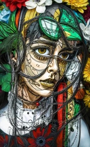 glass painting,viveros,moorcroft,zun,frida kahlo,kunisada,arcimboldi,kahlo,frida,pintados,japanese art,arcimboldo,girl in a wreath,diwata,buccellati,stained glass,chevrier,lamprecht,pacitti,dollmaker