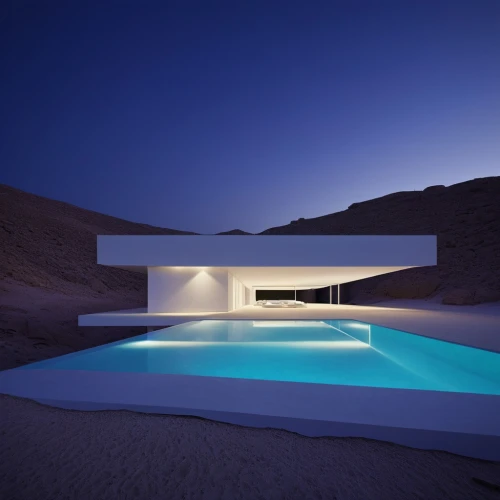 infinity swimming pool,dunes house,pool house,amanresorts,dreamhouse,modern architecture,futuristic architecture,modern house,luxury property,cyclades,siza,dug-out pool,cubic house,beautiful home,swimming pool,mahdavi,private house,holiday villa,outdoor pool,beach house,Conceptual Art,Sci-Fi,Sci-Fi 05
