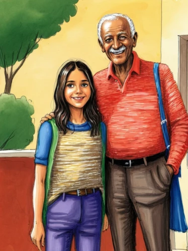 abuelo,degrazia,stanlee,stan lee,elderly couple,excelsiors,gandhiji,gandhian,navaratnam,grandparents,excelsior,gulen,gandhism,old couple,cariappa,mahatma,salvador guillermo allende gossens,colored pencil background,generaciones,mukherji,Illustration,American Style,American Style 13