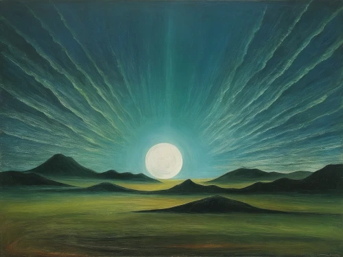 desert landscape,moonscape,lunar landscape,desert desert landscape,senja,northen light,phase of the moon,auroras,solar wind,valley of the moon,chiyonofuji,khokhloma painting,planet alien sky,pachamama,moon valley,moonrise,dune landscape,oil painting on canvas,auroral,moonscapes,Illustration,Abstract Fantasy,Abstract Fantasy 16