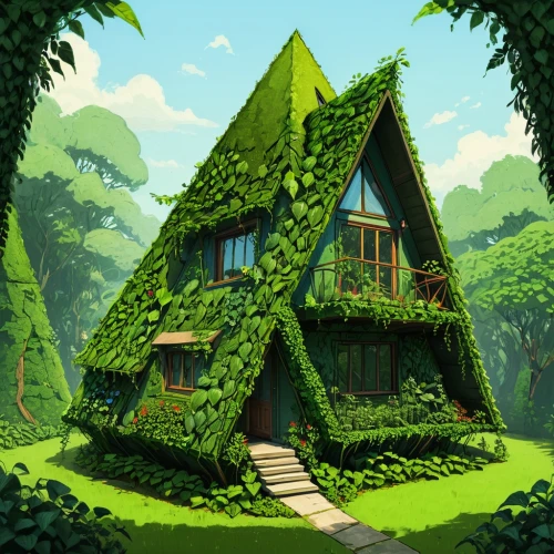 house in the forest,forest house,greenhut,little house,small house,tree house,grass roof,wooden house,treehouse,cubic house,green living,treehouses,summer cottage,aaaa,cottage,aaa,home landscape,witch's house,log home,dreamhouse,Conceptual Art,Daily,Daily 02