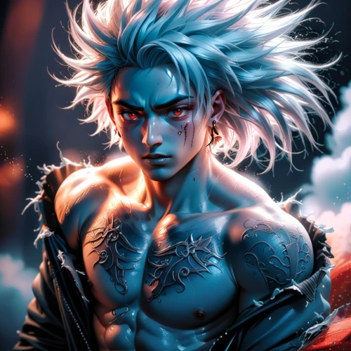 stroheim,killua,karna,slaine,chulainn,akuma,hades,kuja,saiyan,hitsugaya,asura,vergil,cuchulainn,trunks,ryoko,amakusa,goku,musashi,tetsuo,ekko,Anime,Anime,Cartoon