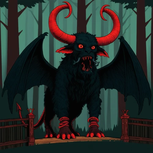 barghuti,pazuzu,devil,darigan,krampus,azazel,demongeot,demonata,bedevil,devilwood,barghest,devilman,asmodeus,grimm,gargoyle,manticore,jabberwock,orcus,wendigo,mothman,Illustration,Vector,Vector 05