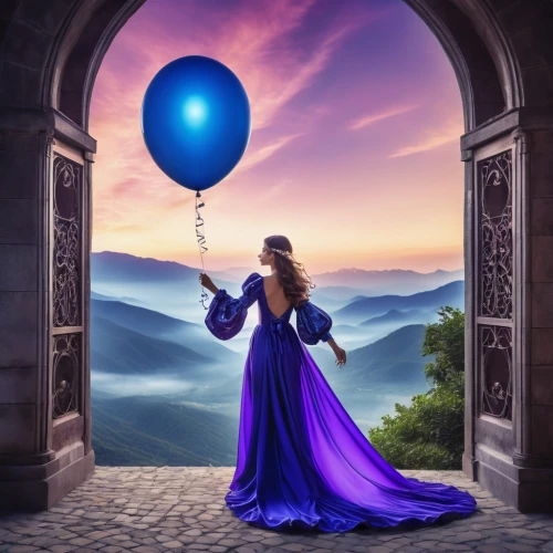 fantasy picture,blue enchantress,enchantment,blue balloons,blue door,fantasy art,little girl with balloons,sailing blue purple,photo manipulation,balloonist,dreamscapes,crystal ball-photography,ballooning,image manipulation,photomanipulation,photoshop manipulation,blue moon rose,blue heart balloons,enchants,blueness,Photography,General,Realistic