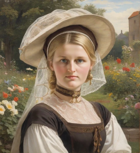 perugini,bouguereau,girl picking flowers,timoshenko,nelisse,girl in the garden,franz winterhalter,portrait of a girl,girl with cloth,fraulein,young girl,girl with bread-and-butter,young woman,girl in cloth,auguste,swynnerton,young lady,blonde woman,winterhalter,woman holding pie,Digital Art,Classicism