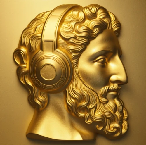 golino,euphronios,ghiberti,peridioles,headphone,agamemnon,audiophile,audiophiles,earphone,casque,grammophon,audiofile,cochlear,beats,serapis,golden record,gold mask,earbud,gold plated,headphones,Photography,General,Realistic