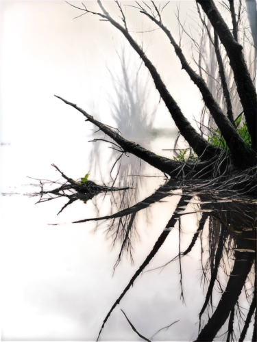 swampy landscape,photo art,vignetting,volumetric,photosynthetic,marshlands,estuary,virtual landscape,swamps,waterscape,reedbed,pinhole,phragmites,defocus,leafless,marshland,wetlands,dusk background,estuaries,surmise,Conceptual Art,Fantasy,Fantasy 12