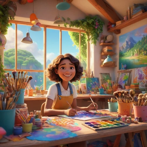 agnes,arrietty,flower painting,meticulous painting,painting technique,the little girl's room,moana,mexican painter,girl in the kitchen,illustrator,imagineering,rosalita,painting eggs,pixar,colourists,illustrators,scholastic,colourist,painting easter egg,dora,Photography,General,Cinematic