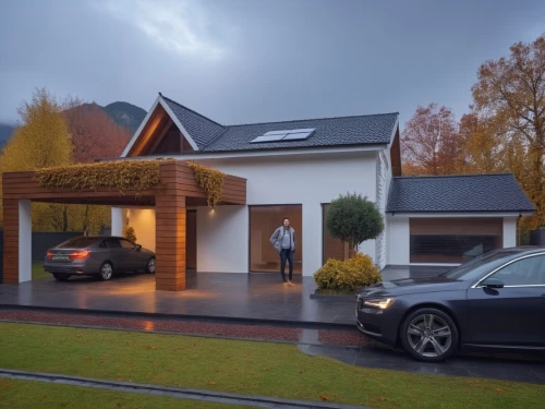 modern house,wooden house,residential house,passivhaus,timber house,beautiful home,private house,carport,smart home,folding roof,lohaus,carports,3d rendering,chalet,electrohome,weatherboarding,homebuilding,luxury home,garages,pool house,Photography,General,Realistic