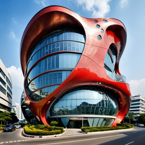 futuristic architecture,morphosis,futuristic art museum,hongdan center,hengqin,shenzhen vocational college,singapore landmark,huizhou,technopark,vinoly,zhangzhou,kunshan,youzhou,wenzhou,headquaters,infosys,hangzhou,shekou,modern architecture,infopark,Photography,General,Realistic