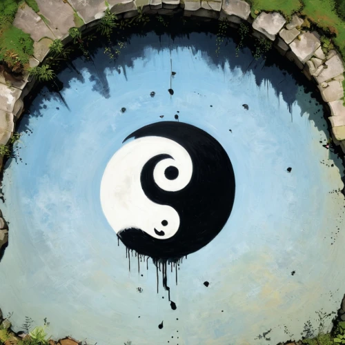 yinyang,yin yang,taoism,pangu,taoist,bagua,wudang,spiral background,mizumaki,spiral art,pengshui,zhuangzi,enso,auspicious symbol,shui,panda,trigrams,feng shui,fengshui,dingtao,Conceptual Art,Graffiti Art,Graffiti Art 12