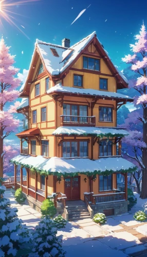 winter house,winter background,snow roof,christmas snowy background,dreamhouse,house in the mountains,snow scene,holiday complex,house in mountains,ski resort,butka,snow house,setsuna,winterplace,forest house,snowy landscape,wooden house,haakonsen,winter village,snowhotel,Illustration,Japanese style,Japanese Style 03