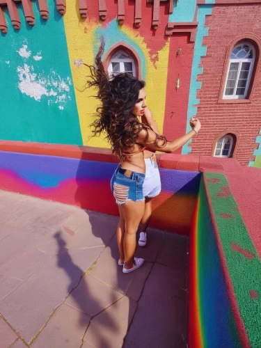 reginae,pinata,tinashe,colorful,multi coloured,azz,hoopz,thick paint,thickness,thickest,nola,anitta,colorful background,colorfully,color wall,painted wall,ass,azealia,technicolor,tde,Illustration,Paper based,Paper Based 09