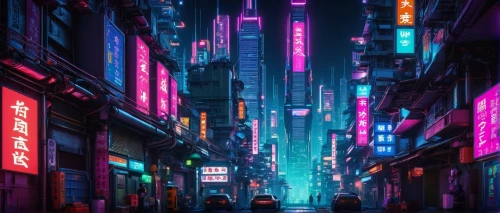 tokyo city,shinjuku,tokyo,cyberpunk,shanghai,colorful city,akihabara,cybercity,neon arrows,mongkok,osaka,neons,akiba,ikebukuro,bladerunner,guangzhou,cityscape,shibuya,neon,urban,Conceptual Art,Sci-Fi,Sci-Fi 26