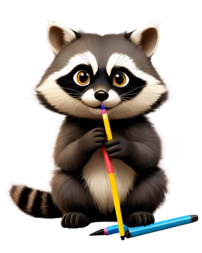 racoon,pencil icon,north american raccoon,raccoon,rocket raccoon,rainbow pencil background,krita,pelangi,pandita,bamboo flute,tanuki,bamboo,colourful pencils,badgering,mustelid,pandera,panduru,pandur,pandjaitan,pandua,Conceptual Art,Fantasy,Fantasy 05