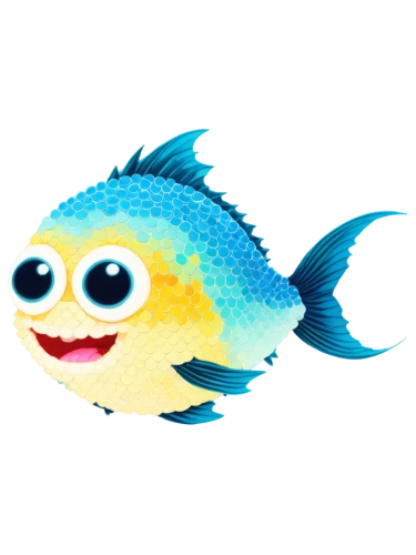 pufferfish,filefish,puffer fish,snapfish,cichlid,small fish,damselfish,dori,dartfish,fugu,fish,blue fish,chromis,blue stripe fish,goby,mbuna,guardfish,poisson,waifish,sunfish,Illustration,American Style,American Style 10