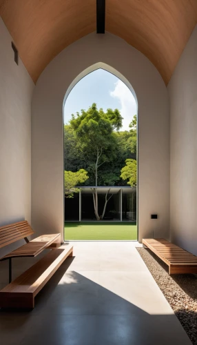 clerestory,cochere,utzon,crematorium,vipassana,narthex,archidaily,corten steel,noguchi,wooden beams,columbarium,siza,amanresorts,carport,seating area,japanese-style room,dojo,breezeway,cloistered,vaulted ceiling,Illustration,Black and White,Black and White 04