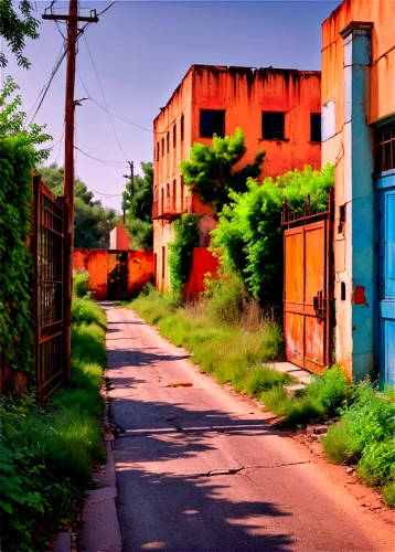 alley,alleys,alleyway,carretero,old linden alley,alleyways,barrios,urban landscape,oversaturated,sidestreet,barrio,warehouses,brickyards,row of houses,backstreets,urbania,backstreet,industrija,old factory,sidestreets,Conceptual Art,Oil color,Oil Color 25