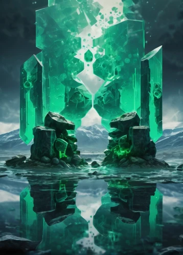 emerald sea,cube background,emeralds,emerald,cube sea,malachite,ice castle,aventurine,diamond wallpaper,zoisite,glass rock,water cube,arkenstone,dragonstone,diamond background,brygada,merlini,kandor,icebergs,elemental,Photography,Artistic Photography,Artistic Photography 07