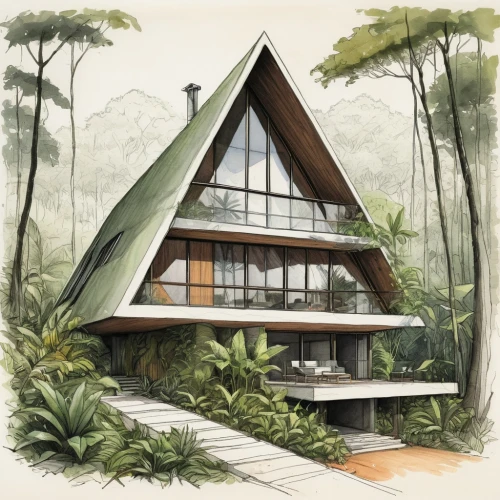 mid century house,forest house,house in the forest,tropical house,treehouses,prefab,habitational,mid century modern,timber house,conservatories,futuristic architecture,utzon,cubic house,dunes house,vivienda,tree house hotel,neutra,frame house,modern house,ecovillages,Conceptual Art,Daily,Daily 02
