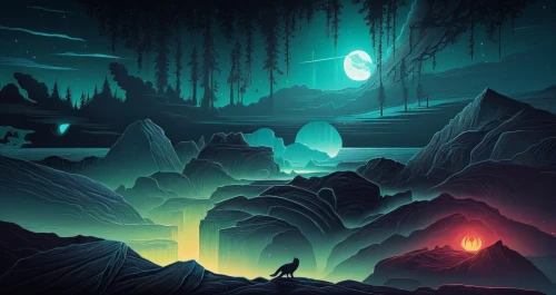 cartoon video game background,futuristic landscape,fantasy landscape,lunar landscape,oxenhorn,mobile video game vector background,ice cave,game illustration,youtube background,badland,background design,cool backgrounds,sci fiction illustration,low poly,ice planet,mushroom landscape,beautiful wallpaper,alien world,earth rise,forest dark,Illustration,Realistic Fantasy,Realistic Fantasy 25