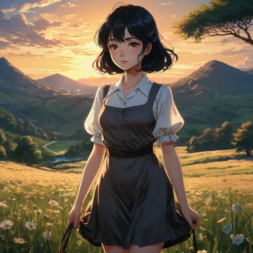 springtime background,jurata,kumiko,euphonious,mayuri,spring background,fubuki,kururi,rukia,kawakami,country dress,japanese sakura background,flower background,meteora,niijima,himawari,tamako,blooming field,euphonium,landscape background,Photography,Fashion Photography,Fashion Photography 02