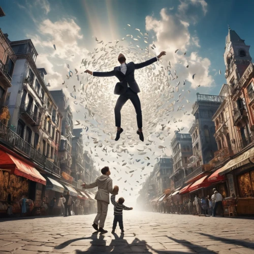 leap for joy,jugglers,mary poppins,poppins,magicians,cirque du soleil,fairies aloft,illusionists,magician,imaginarium,bioshock,jumping,jubilance,believe can fly,jumpshot,leap,rapture,jump,photo manipulation,juggler,Illustration,Black and White,Black and White 03